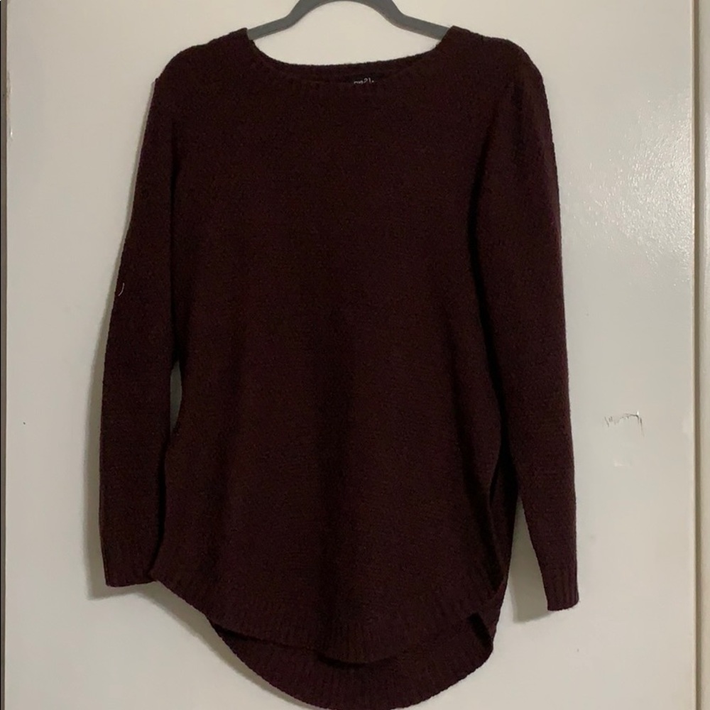 Medium dark purple knit sweater